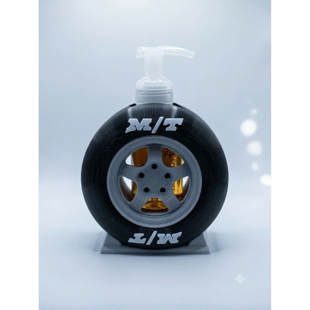 Drag Racing Tire Soap Dispenser Holder Bath Body Works Father's Day Gift
